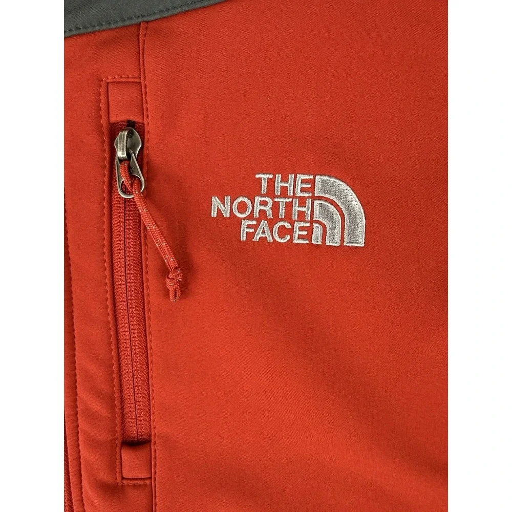 The North Face‎ TNF Apex Bionic Soft Shell Jacket Small Red and Black Full Zip